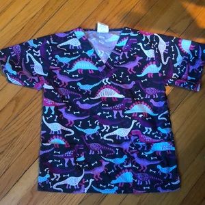 Dinosaur Scrub Top. All scrubs 2/20!
